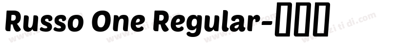Russo One Regular字体转换 Russo One Regular字体转换